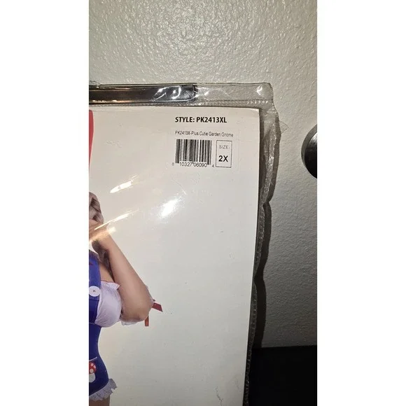 Party King Womens Cutie Garden Gnome Costume Plus Size 2X (20-22) New Halloween - Picture 2 of 15